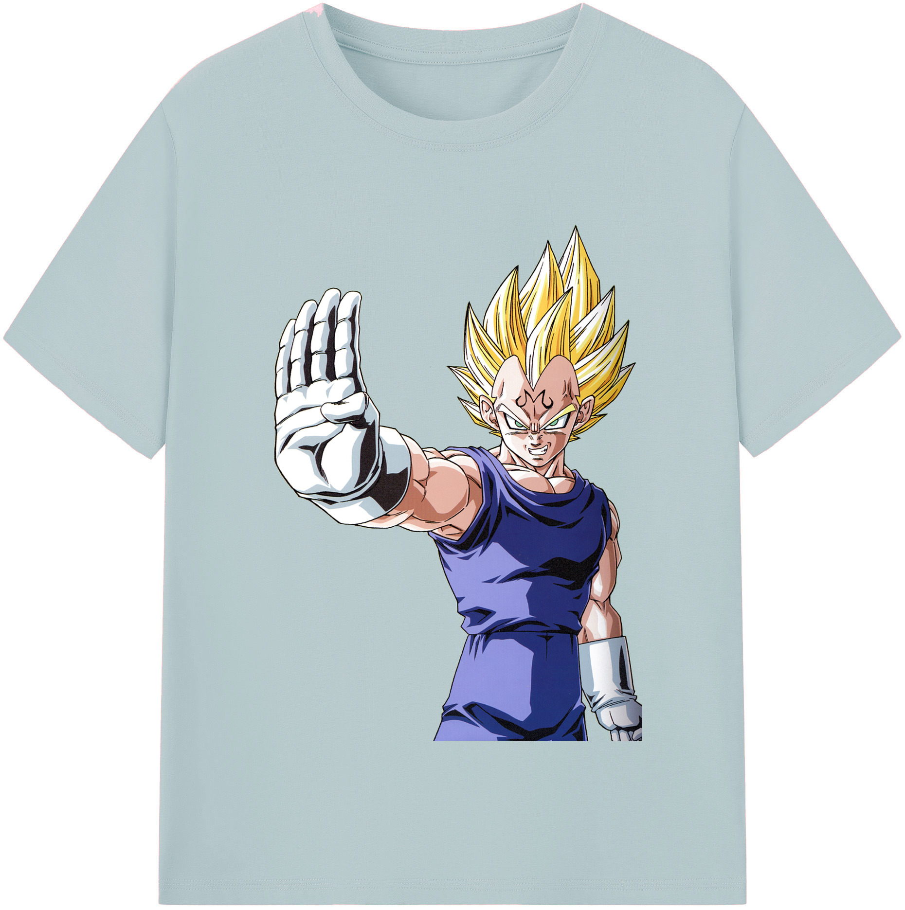 （画像用） ドラゴンボール ベジータ四世（Bejīta Yonsei）DRAGON BALL Vegeta IV 綿100％半袖Tシャツ（フロントプリント）